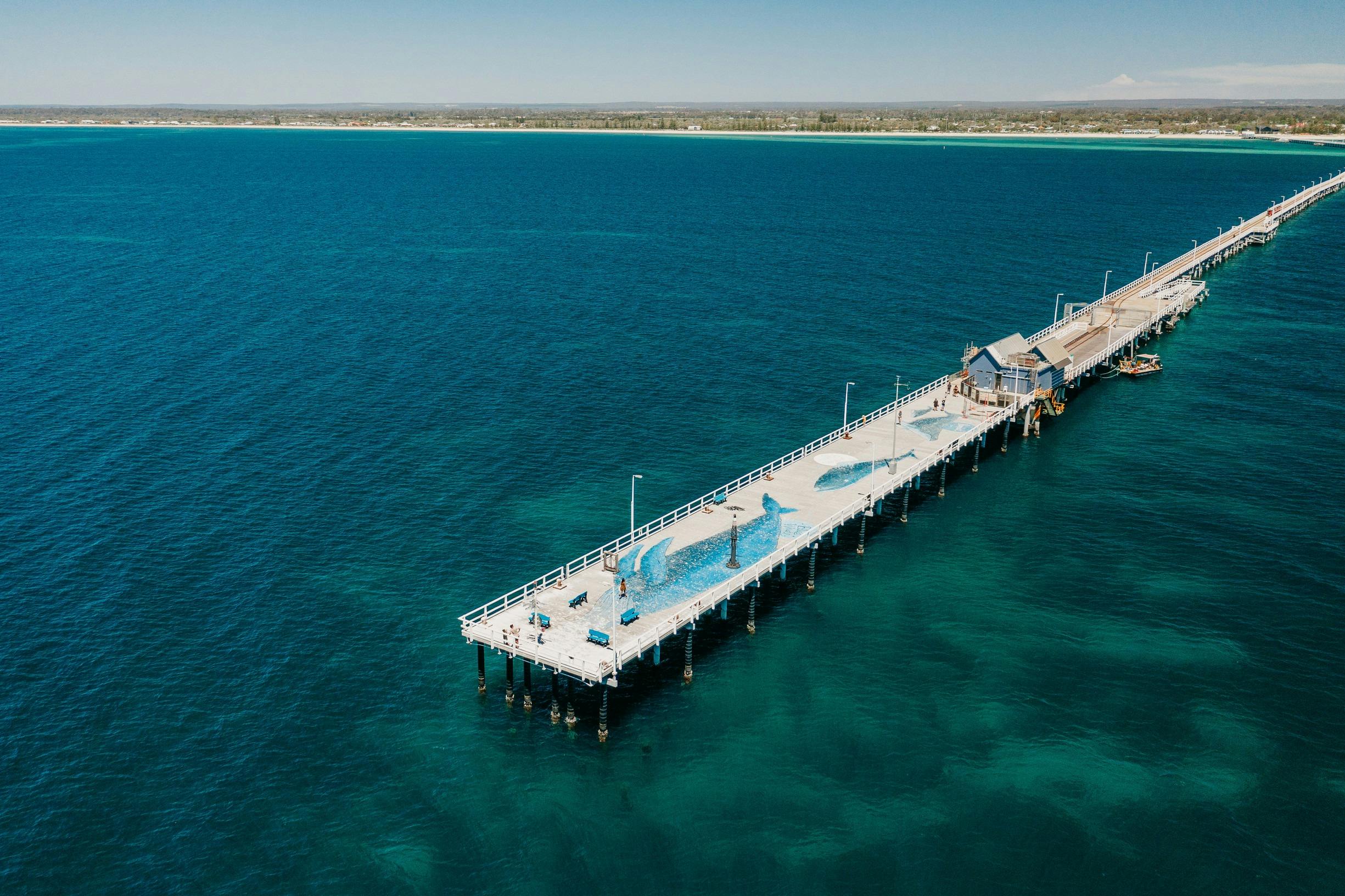 Aerial View of Busselton Jetty, Busselton