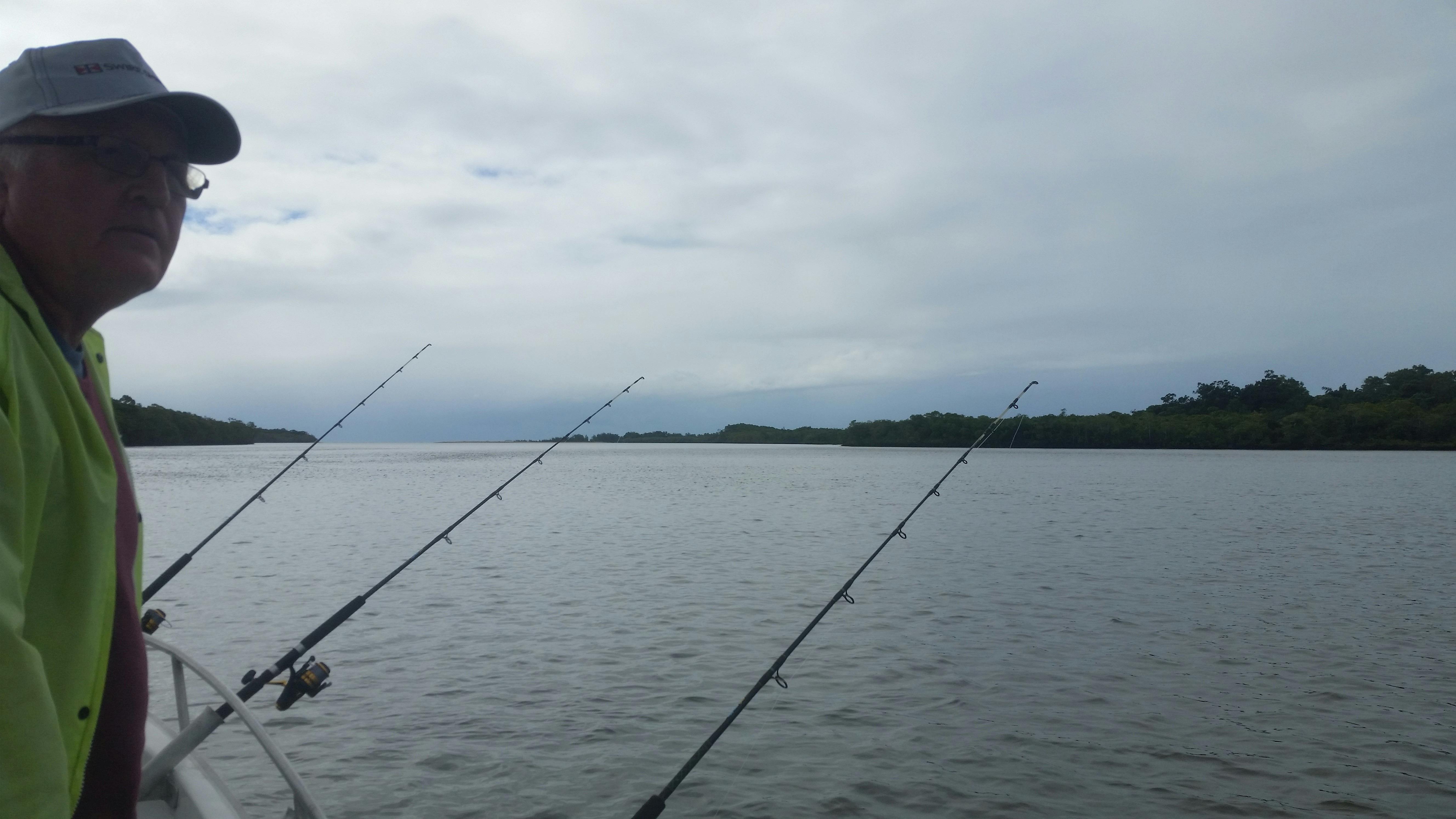 Live bait fishing at Russell Heads