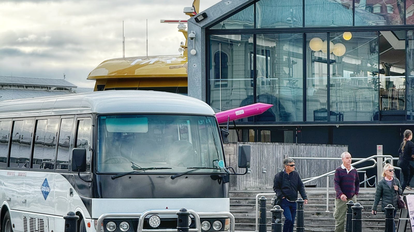 Our central location and meeting point is centrally located at Brooke St Pier on Hobart's waterfront