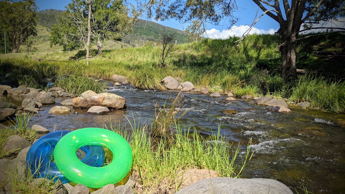 The Albert River is always crystal clear