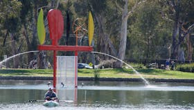 Federation Sculpture, Victoria Park Lake