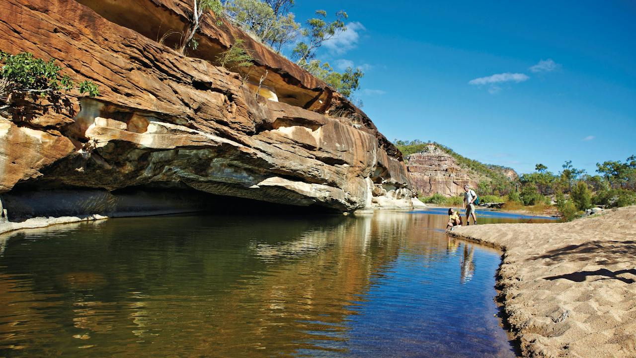 Explore the gorge floor on the Pyramid Track.