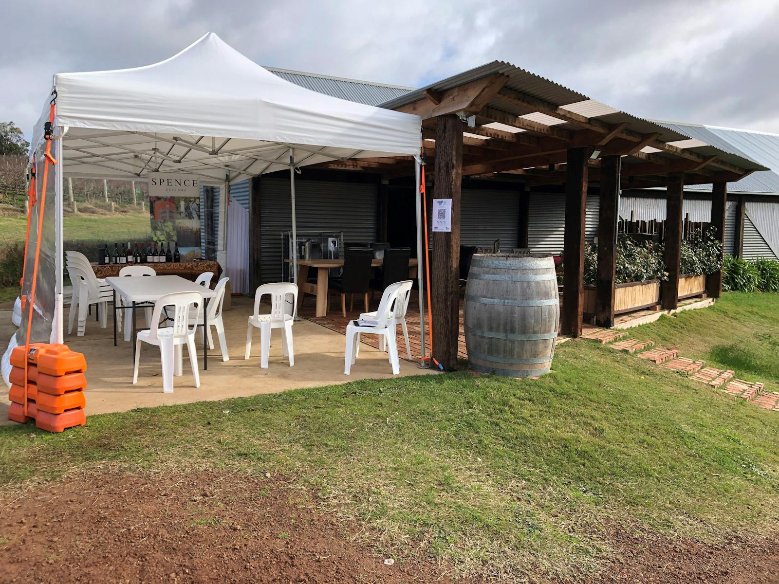 Spence Wines Cellar door ready for a busy weekend