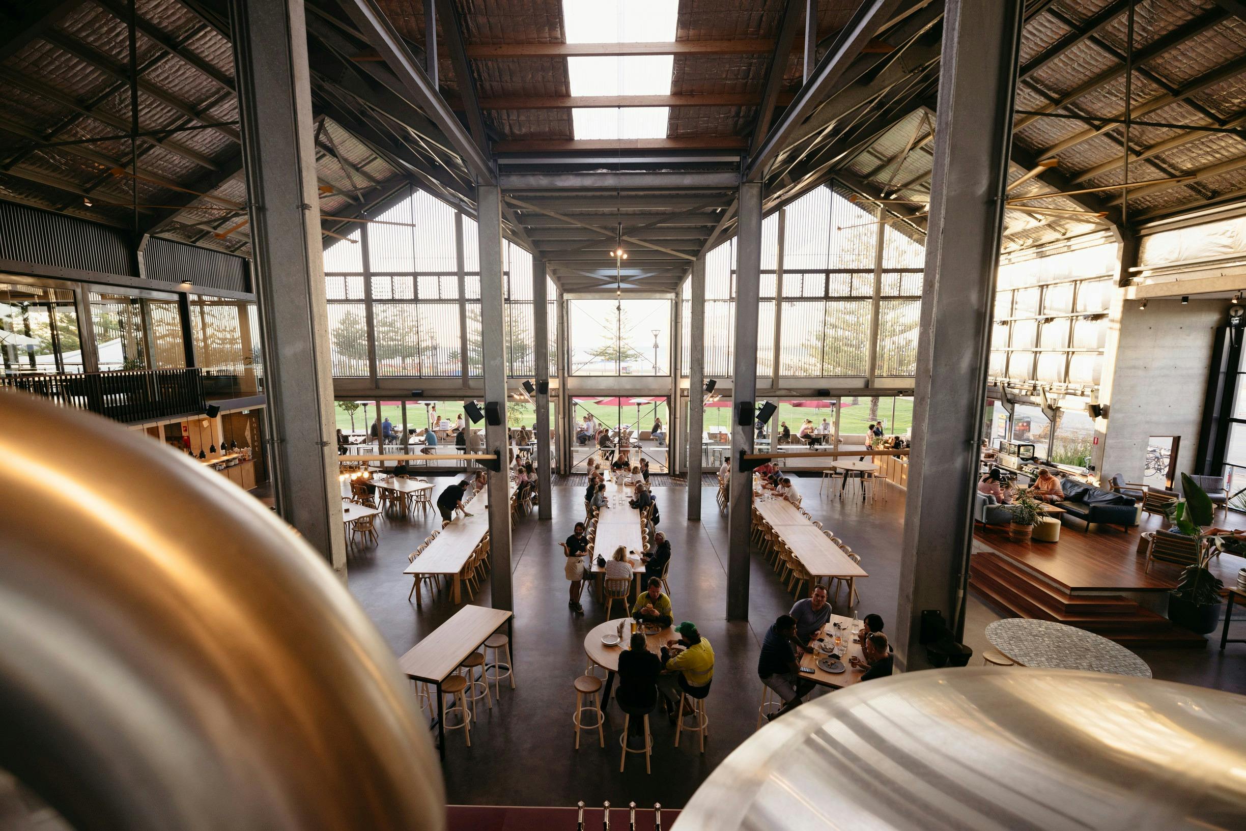 Dining at Shelter Brewing, Busselton