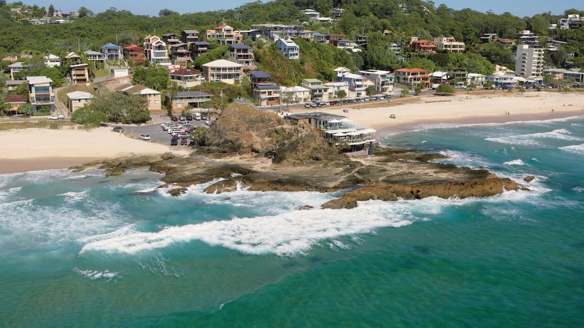 Aerial of Elephant Rock, Currumbin