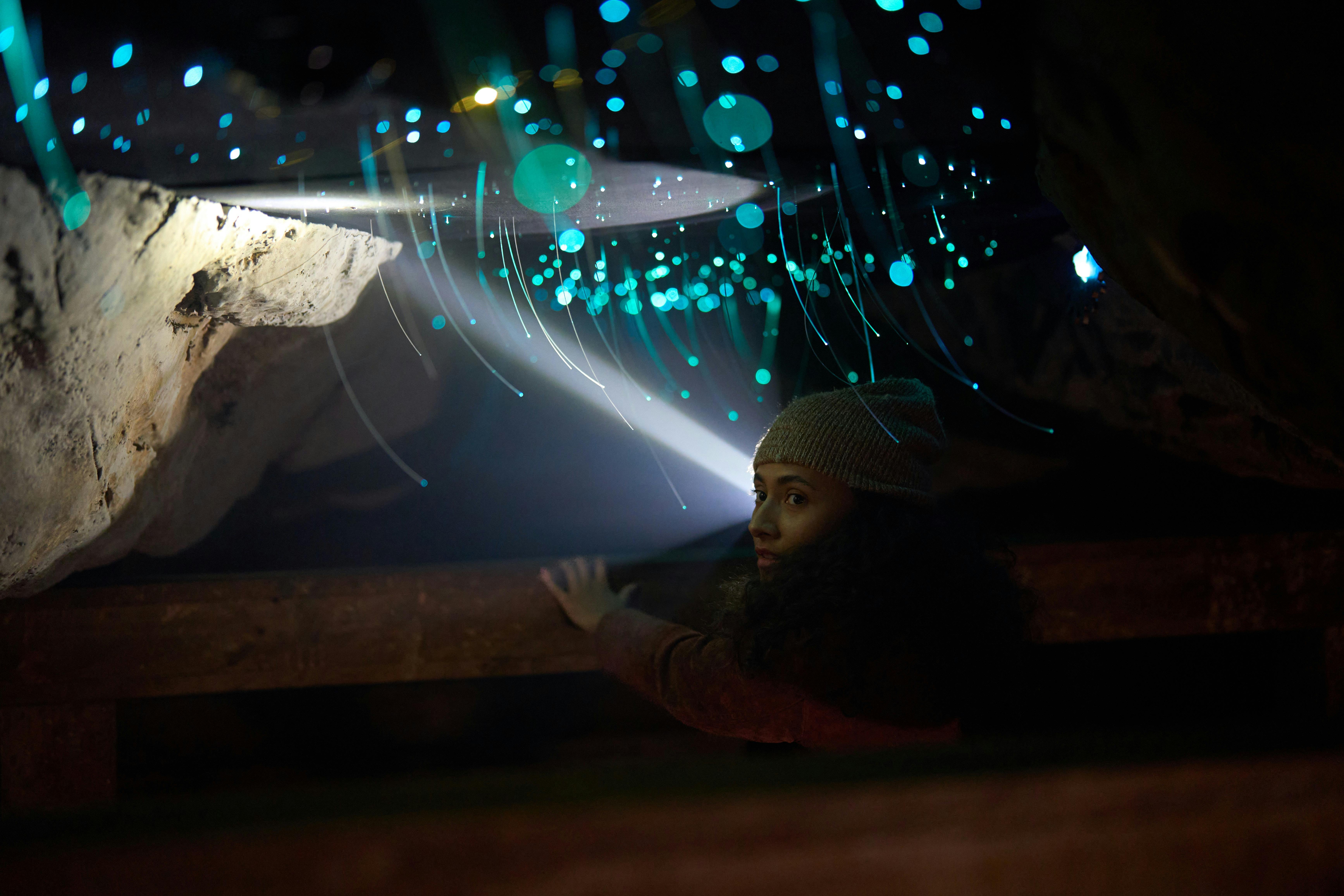Discover hidden caverns where glowing wonders light the path ahead.