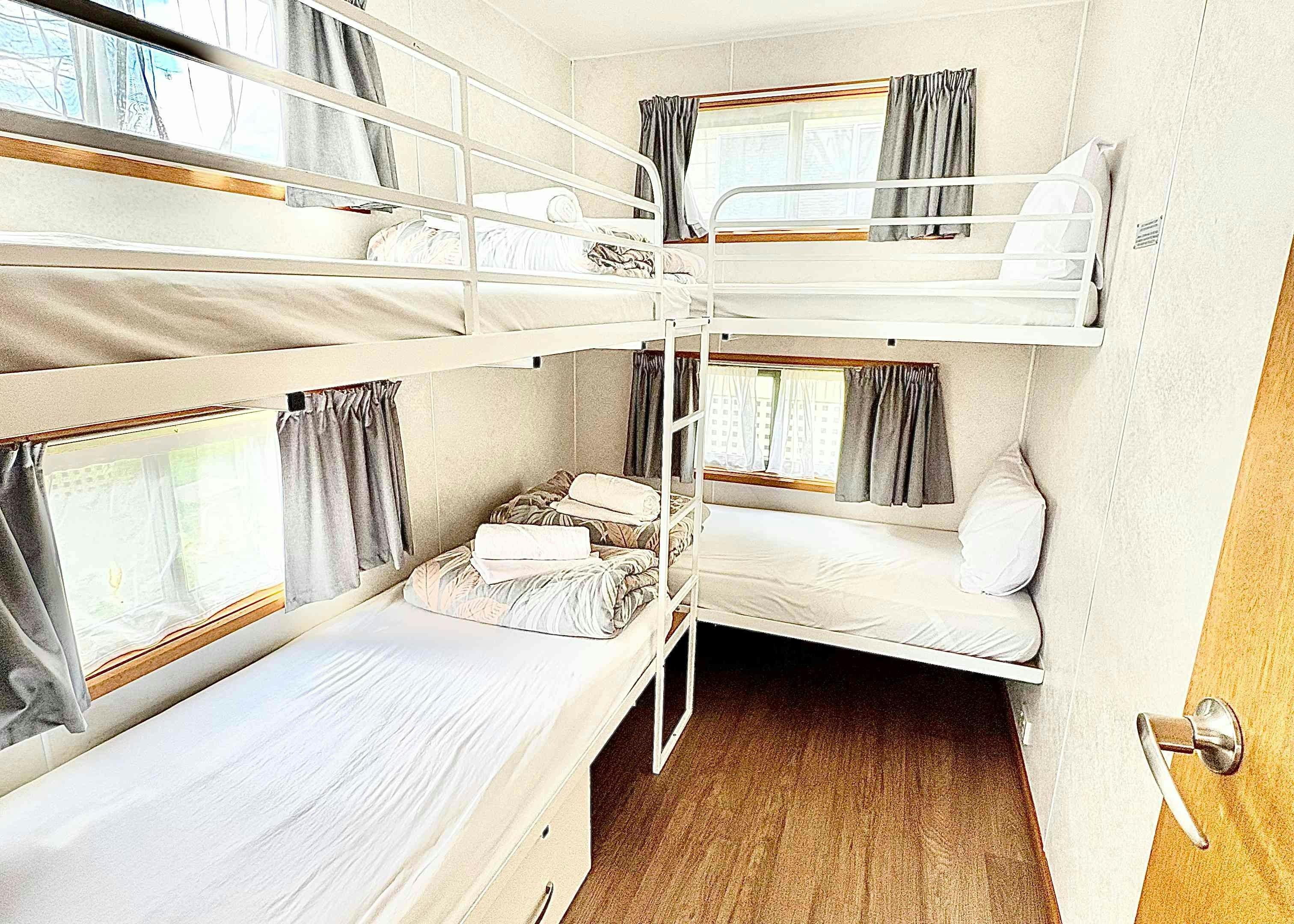 Family Cabin - Sleeps 6 Interior Bunk Beds