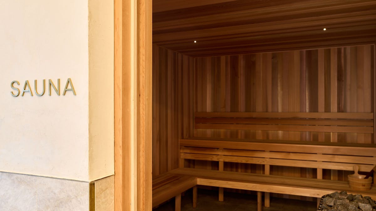The sauna at The Star Grand