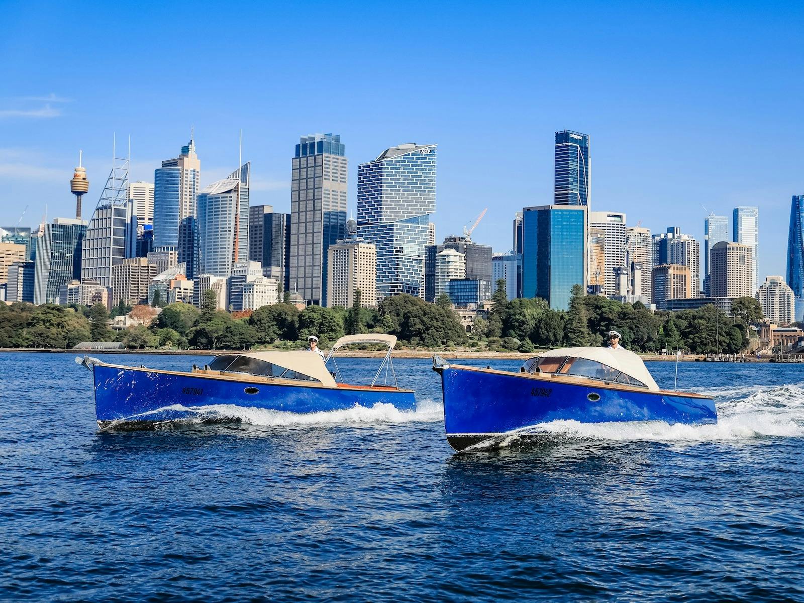Something Borrowed and Something Blue cruising on Sydney Harbour