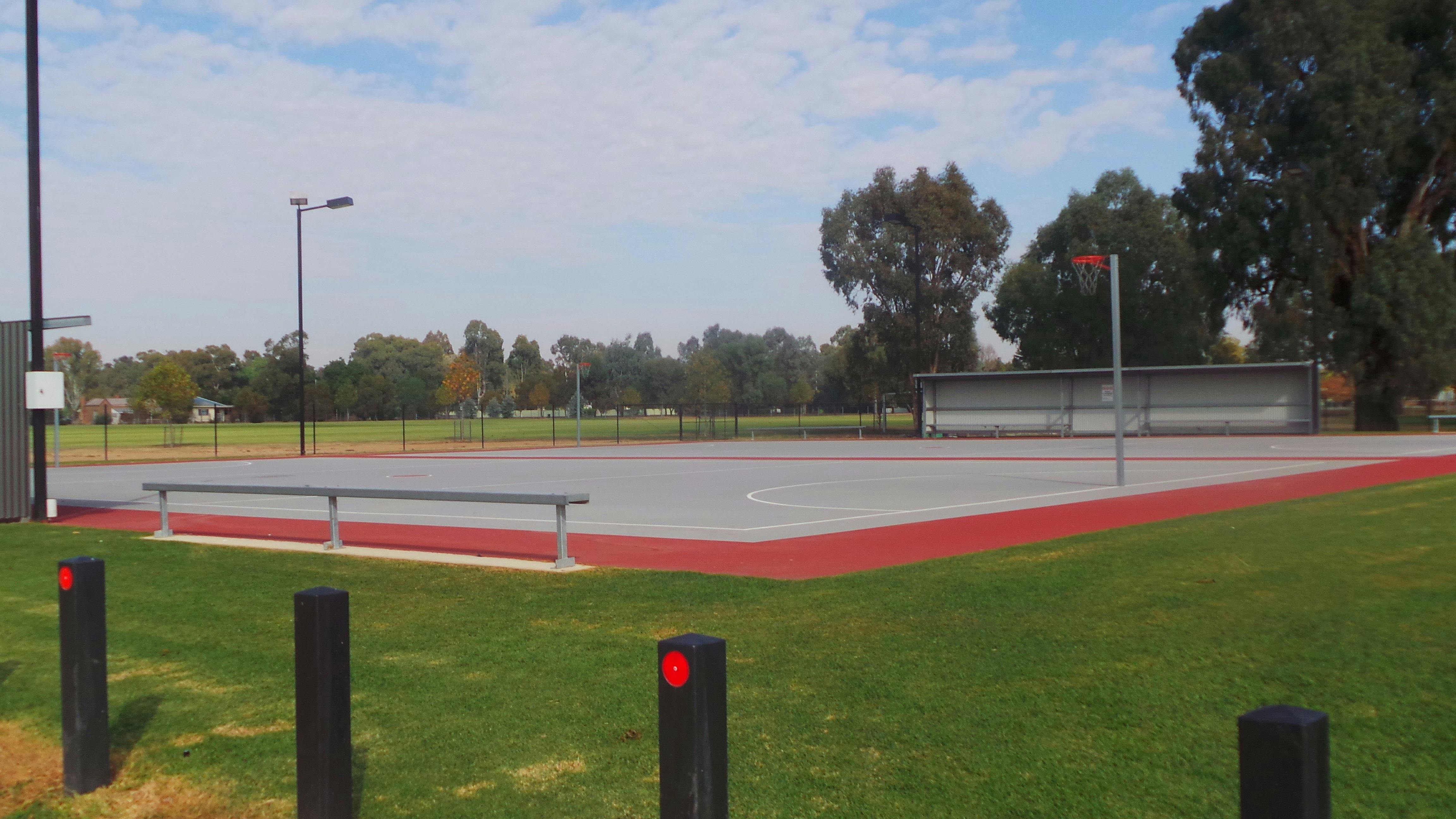 Netball courts at Lowe square Howlong