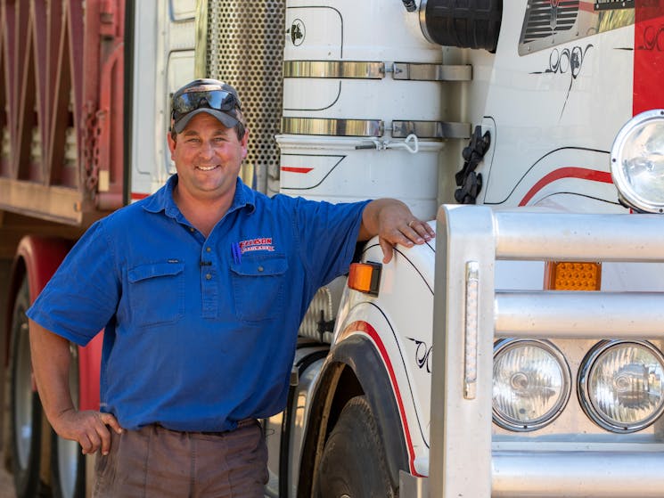 Truck Driver at Gunnedah Saleyards