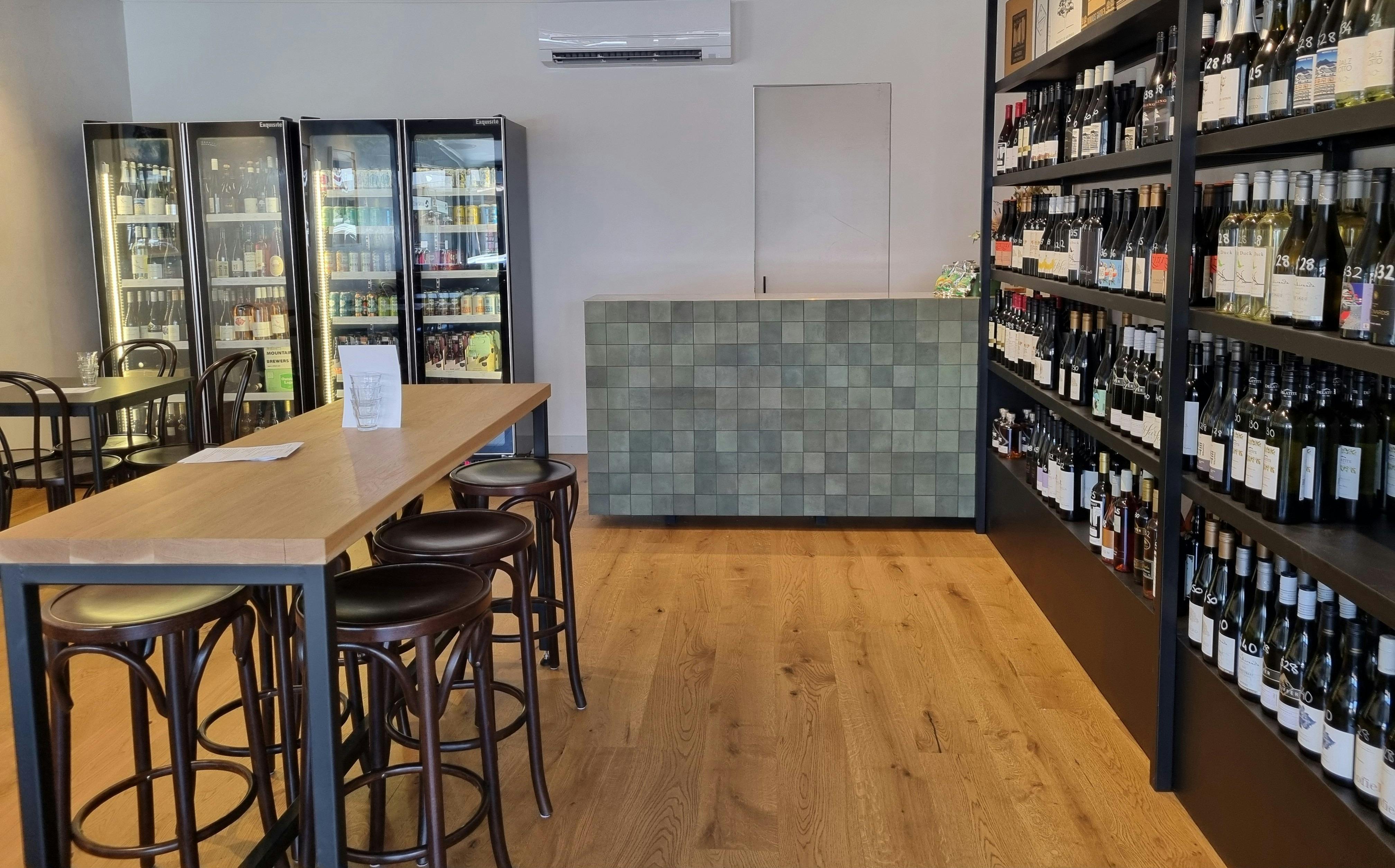 Bar and Bottle Shop stocking local wine and beers