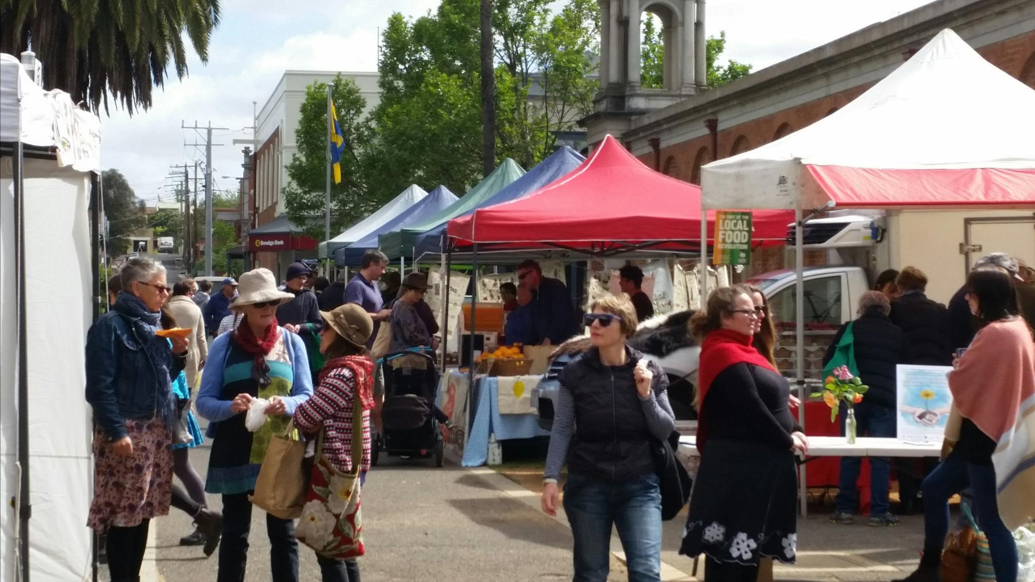 Market alongside the Market Building