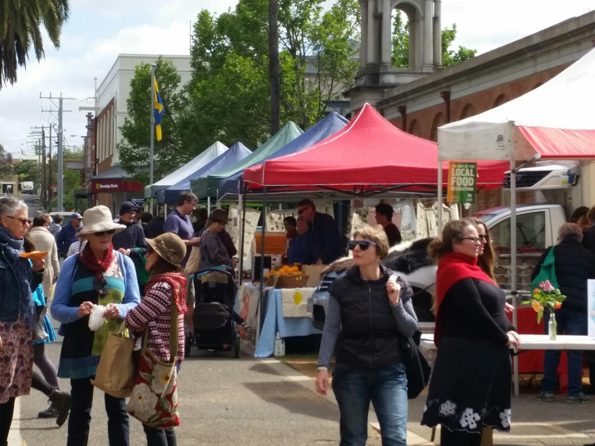 Market alongside the Market Building