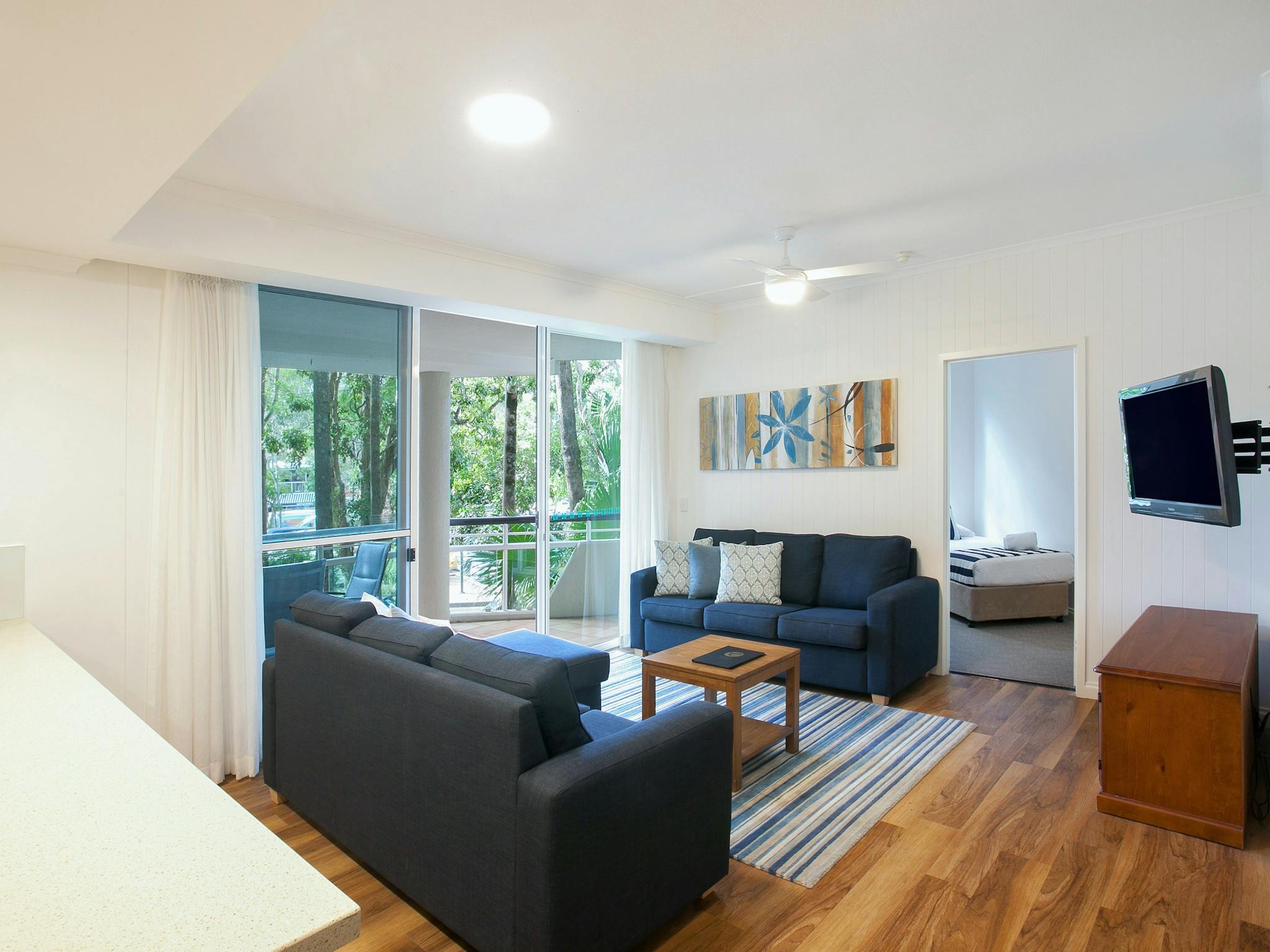 Living Area - 3 Bedroom Superior - Emerald Resort Noosa Living Area - 3 Bedroom Superior - Emerald Resort Noosa