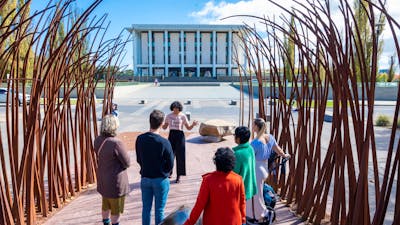 Tour group visits Reconciliation Place
