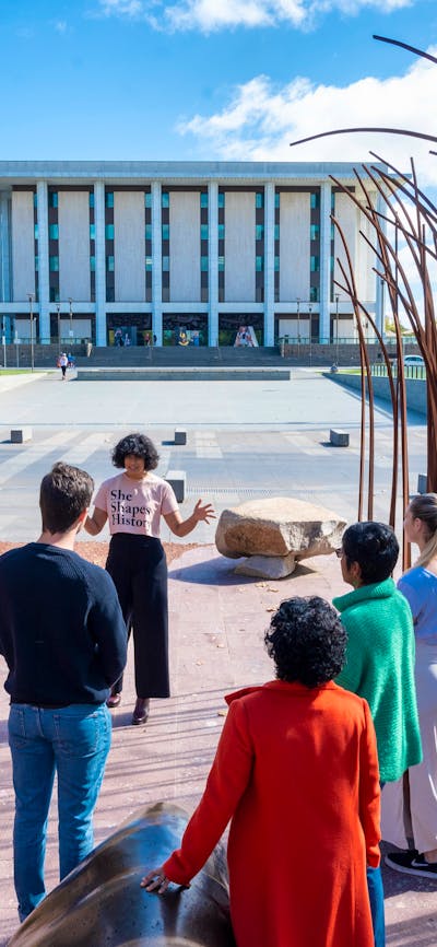 Tour group visits Reconciliation Place