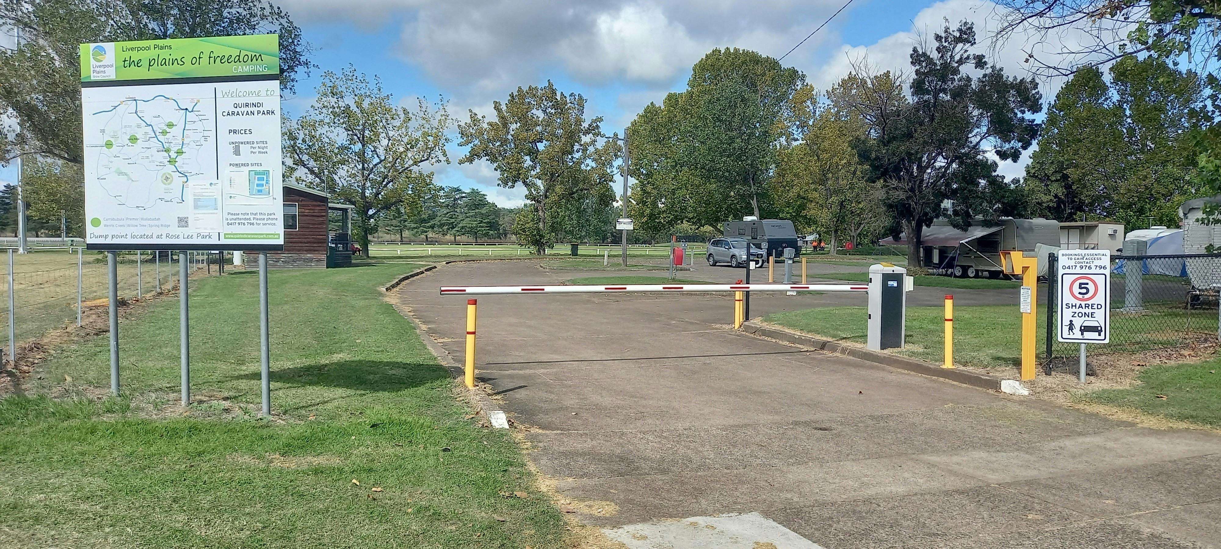 Driveway and boomgate