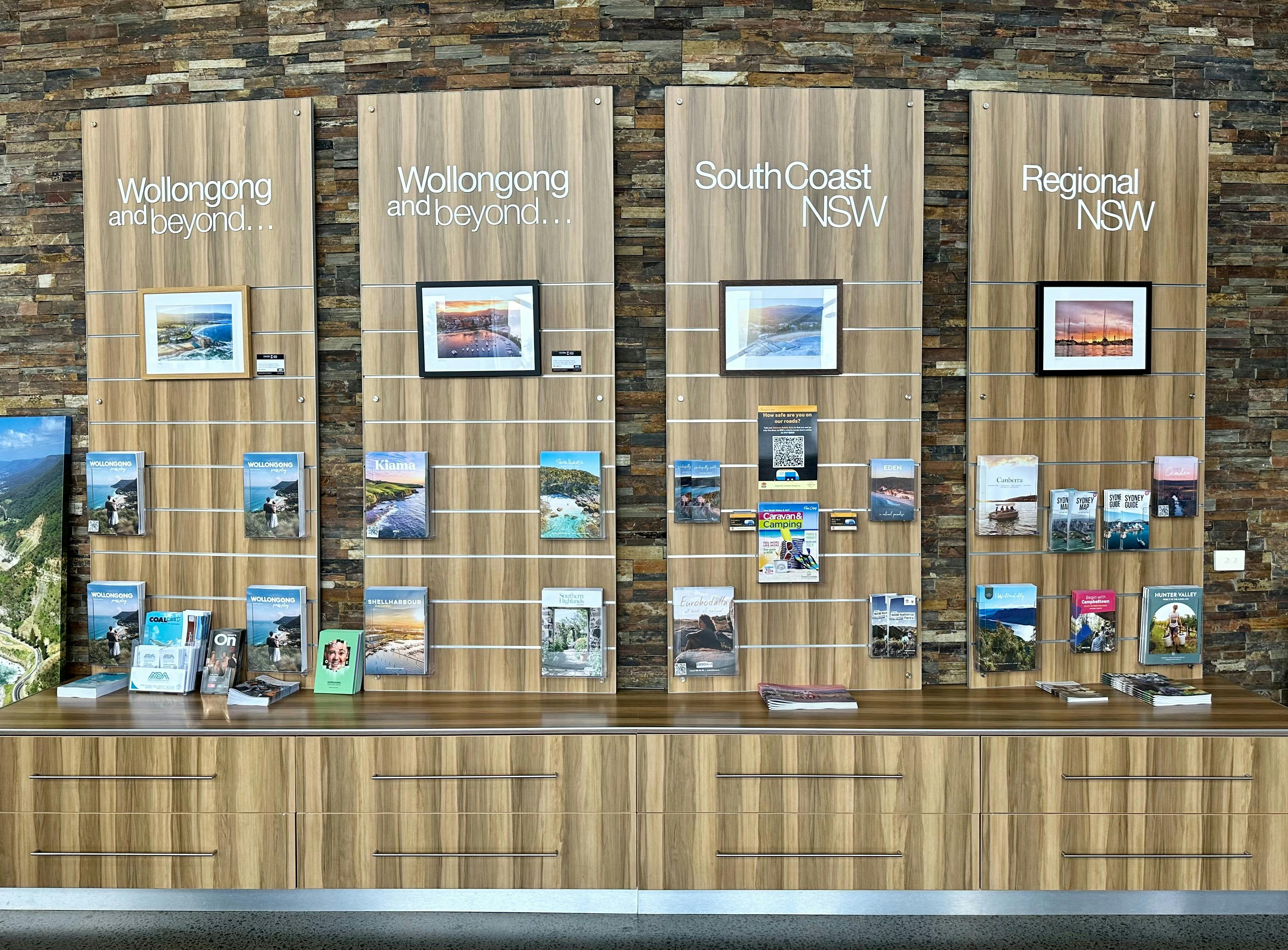 Wall of guides from wollongong and beyond