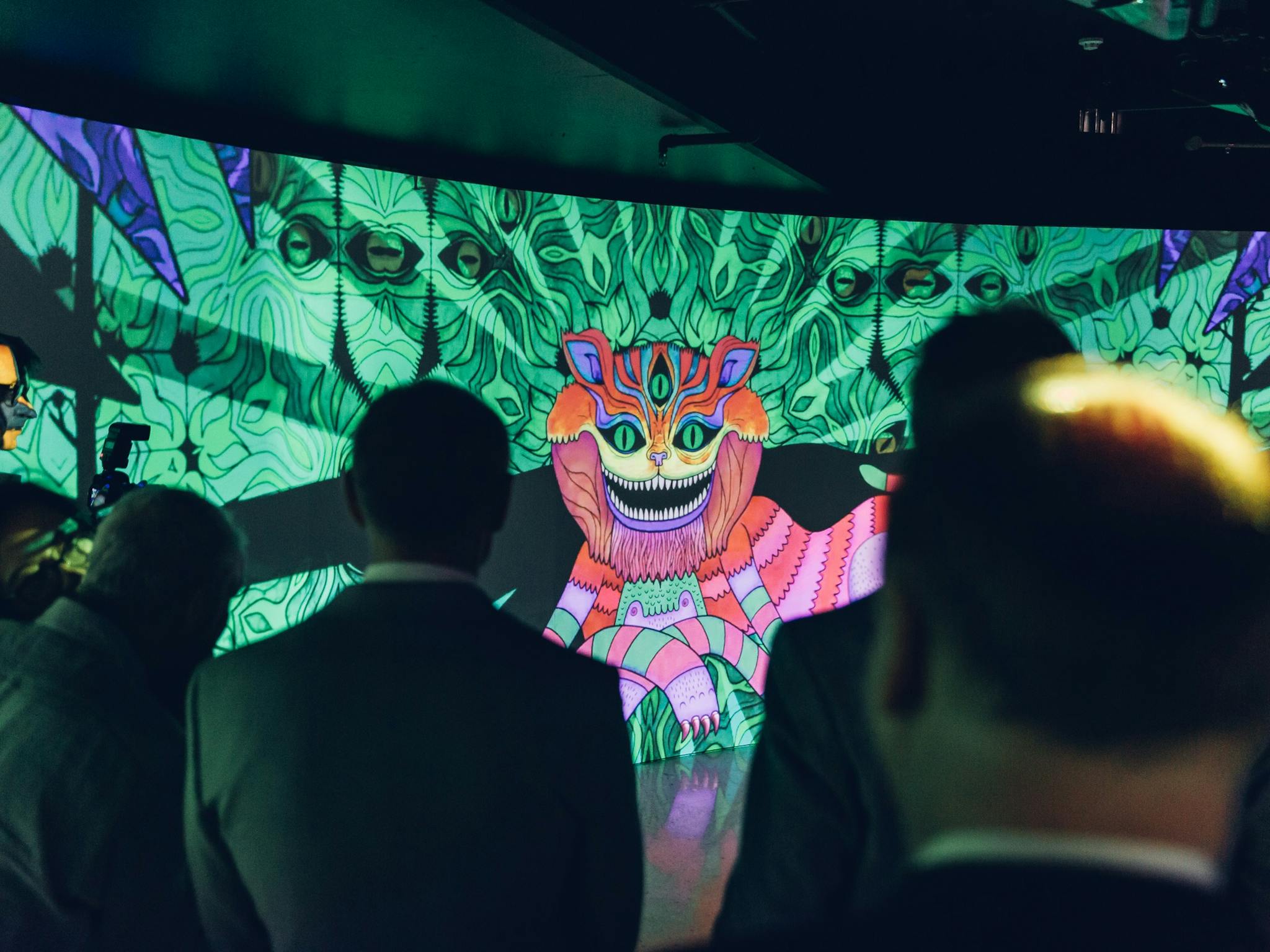 The 360 degree video room in the d'Arenberg Cube