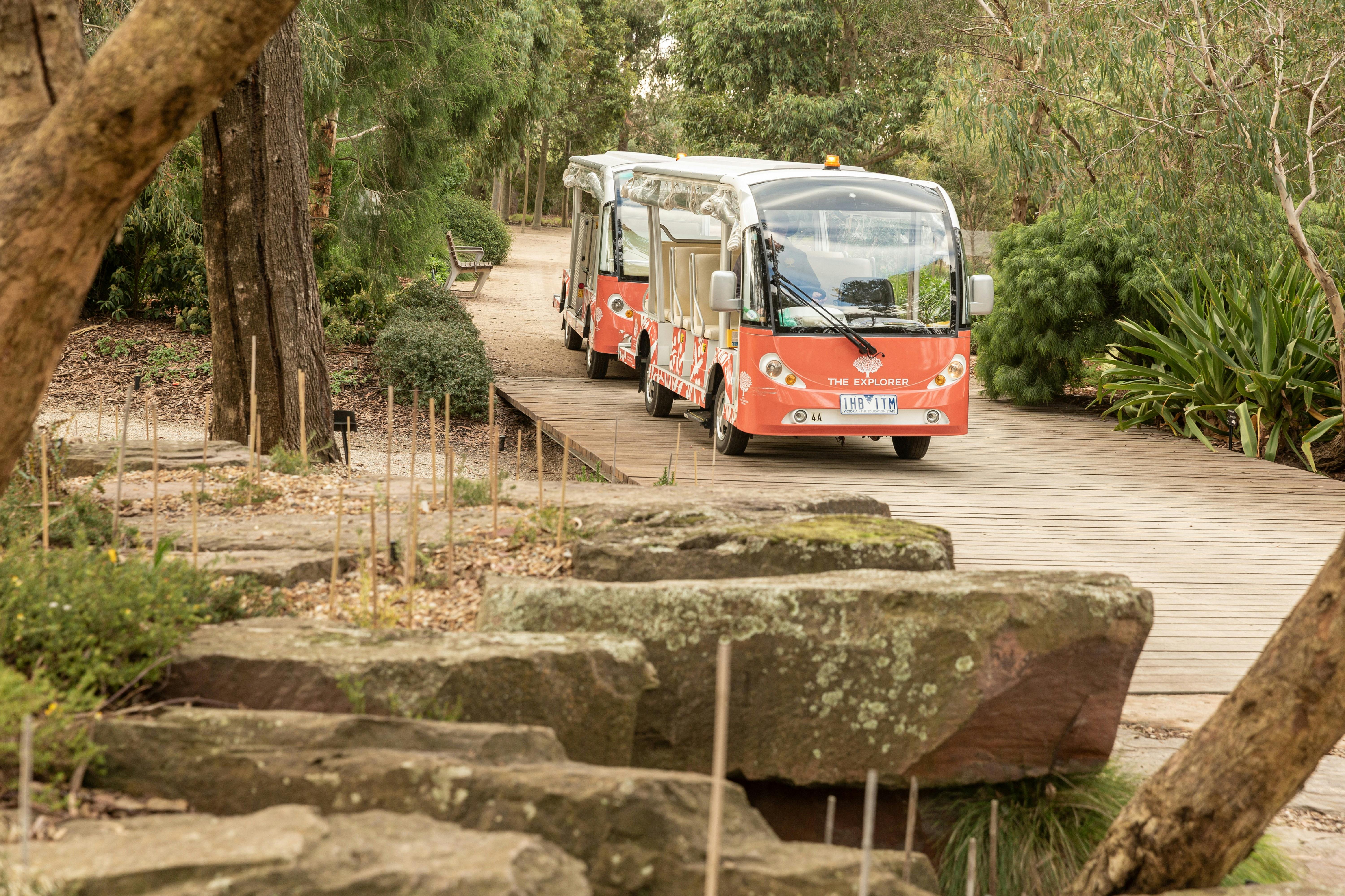 Exploring the Australian Garden by Explorer bus.
