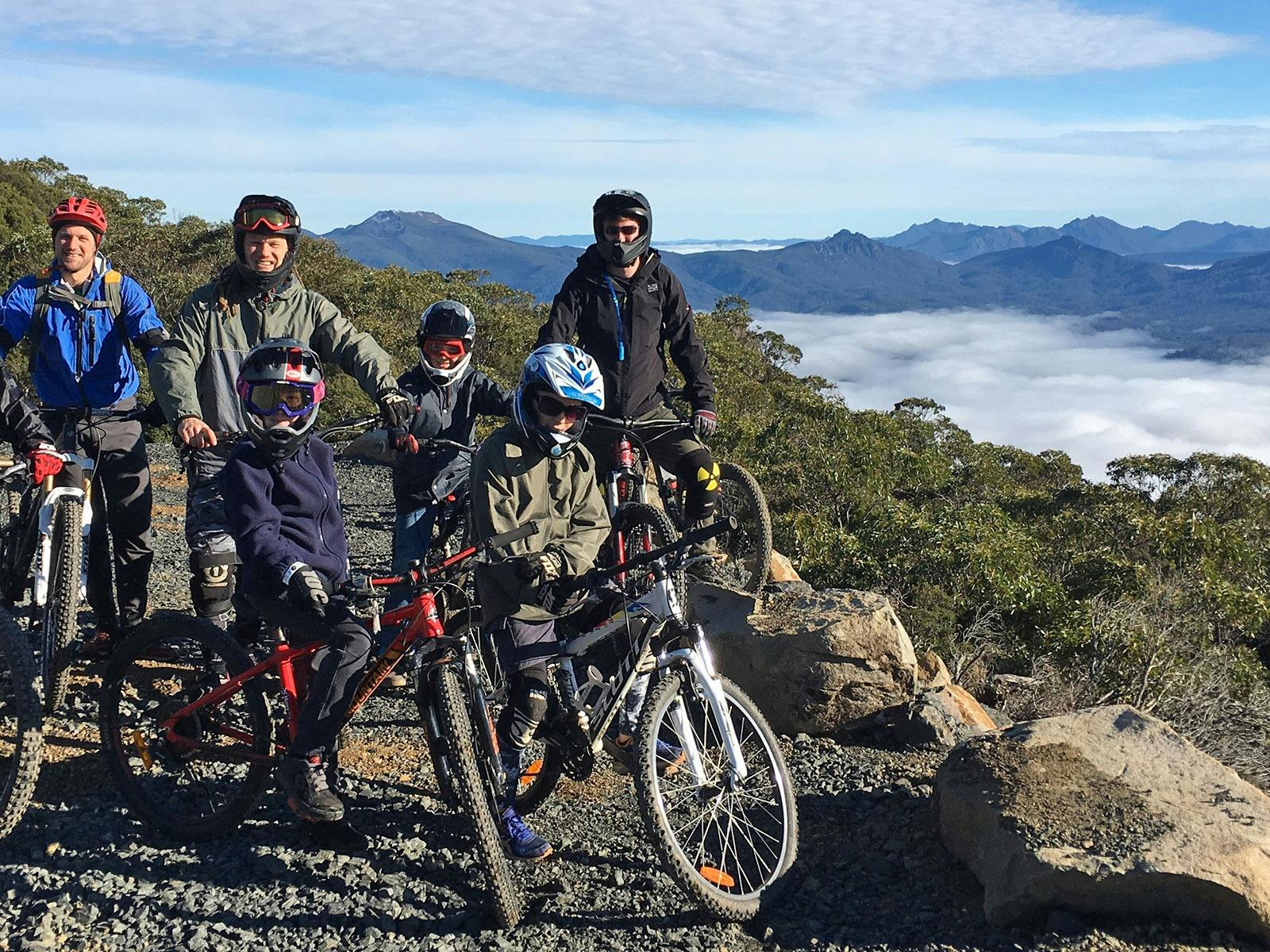 The view from the summit of Maydena Bike Park