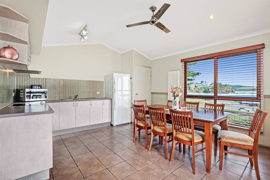 Kitchen at Kiama Harbour Cabins