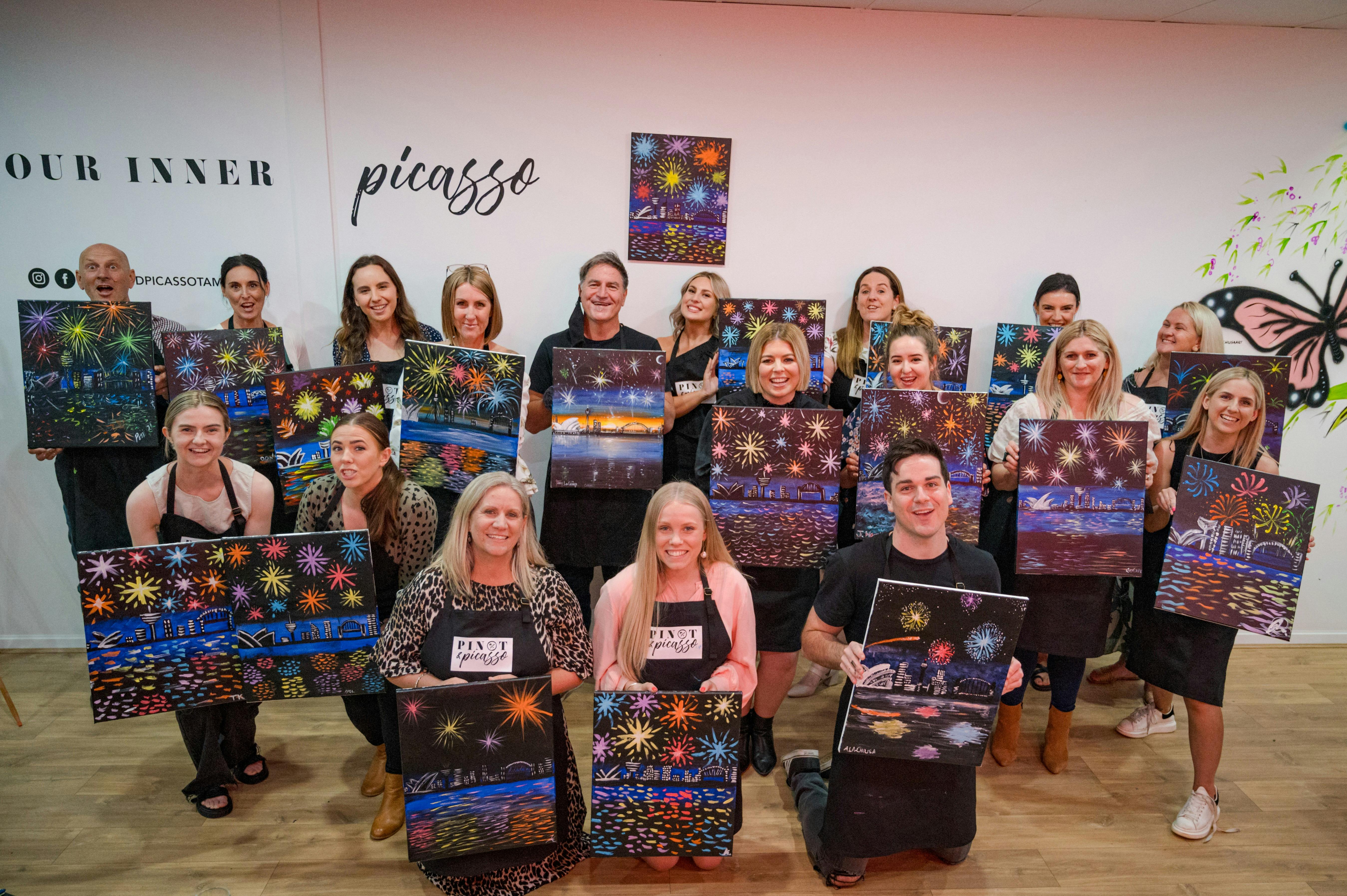 Paint and Sip with Pinot and Picasso Tamworth NSW Holidays