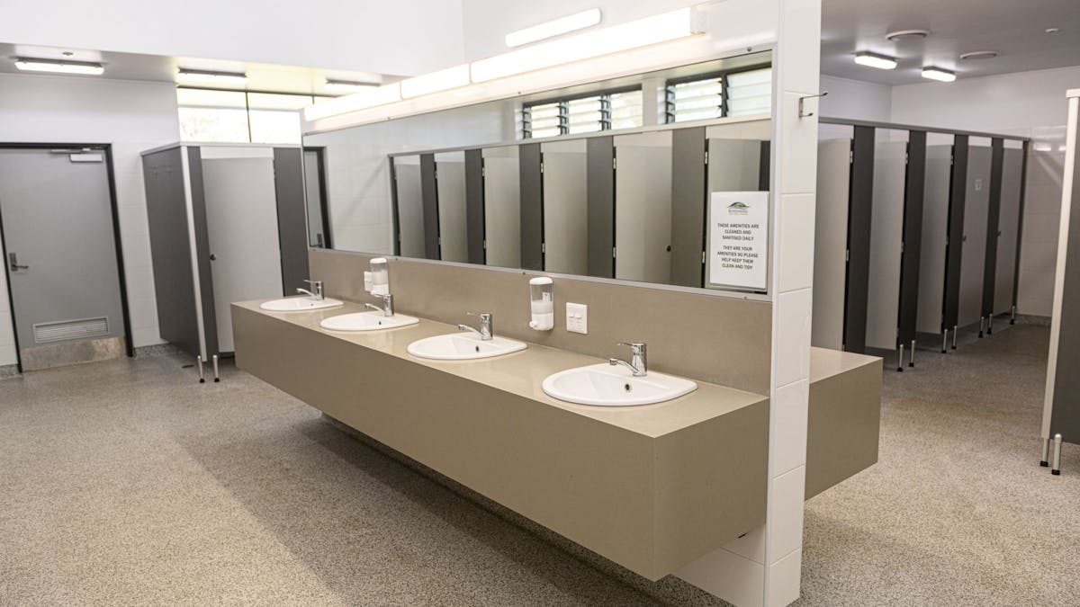 Modern, clean amenities.