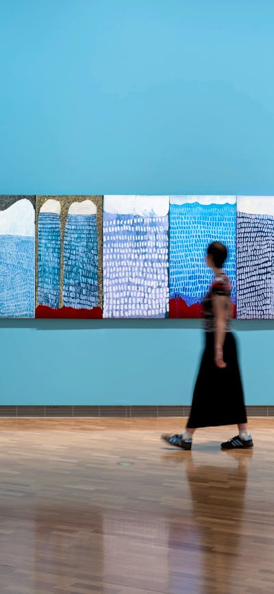 5th National Indigenous Art Triennial: After the Rain, installation view, National Gallery