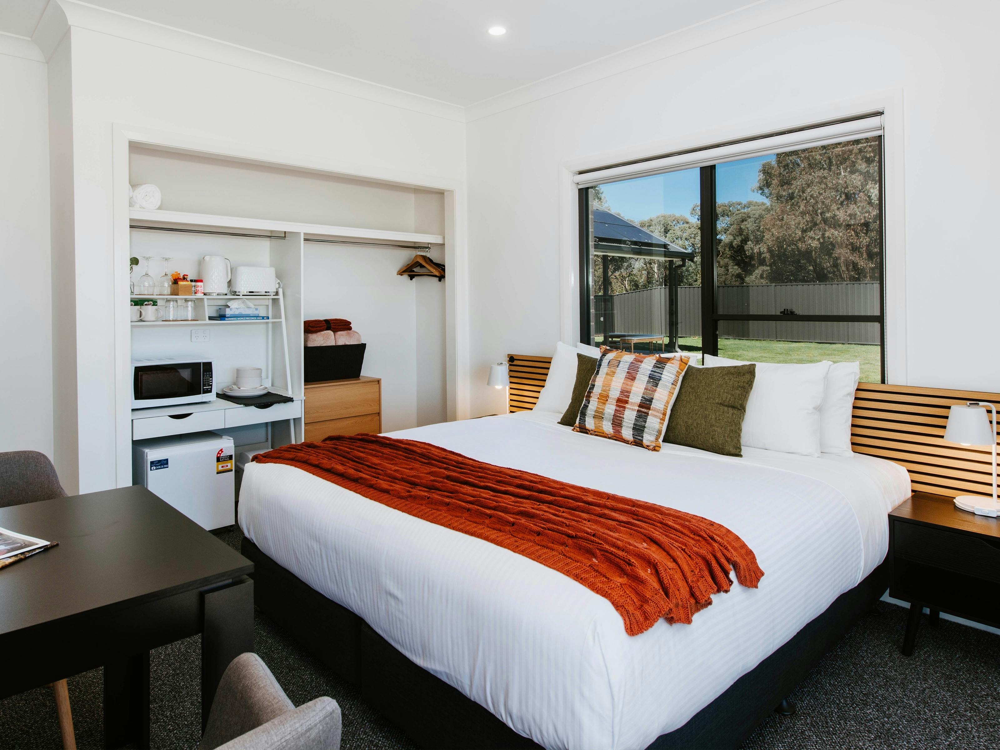 Personal kitchette in each bedroom at Mudgee House