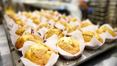 Trappers bakery Muffins on tray