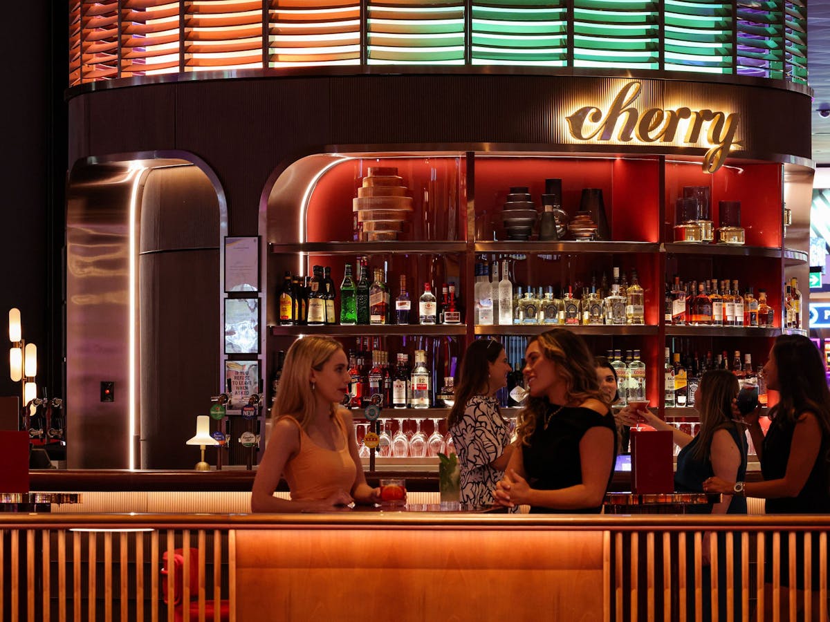 The bar at Cherry Bar
