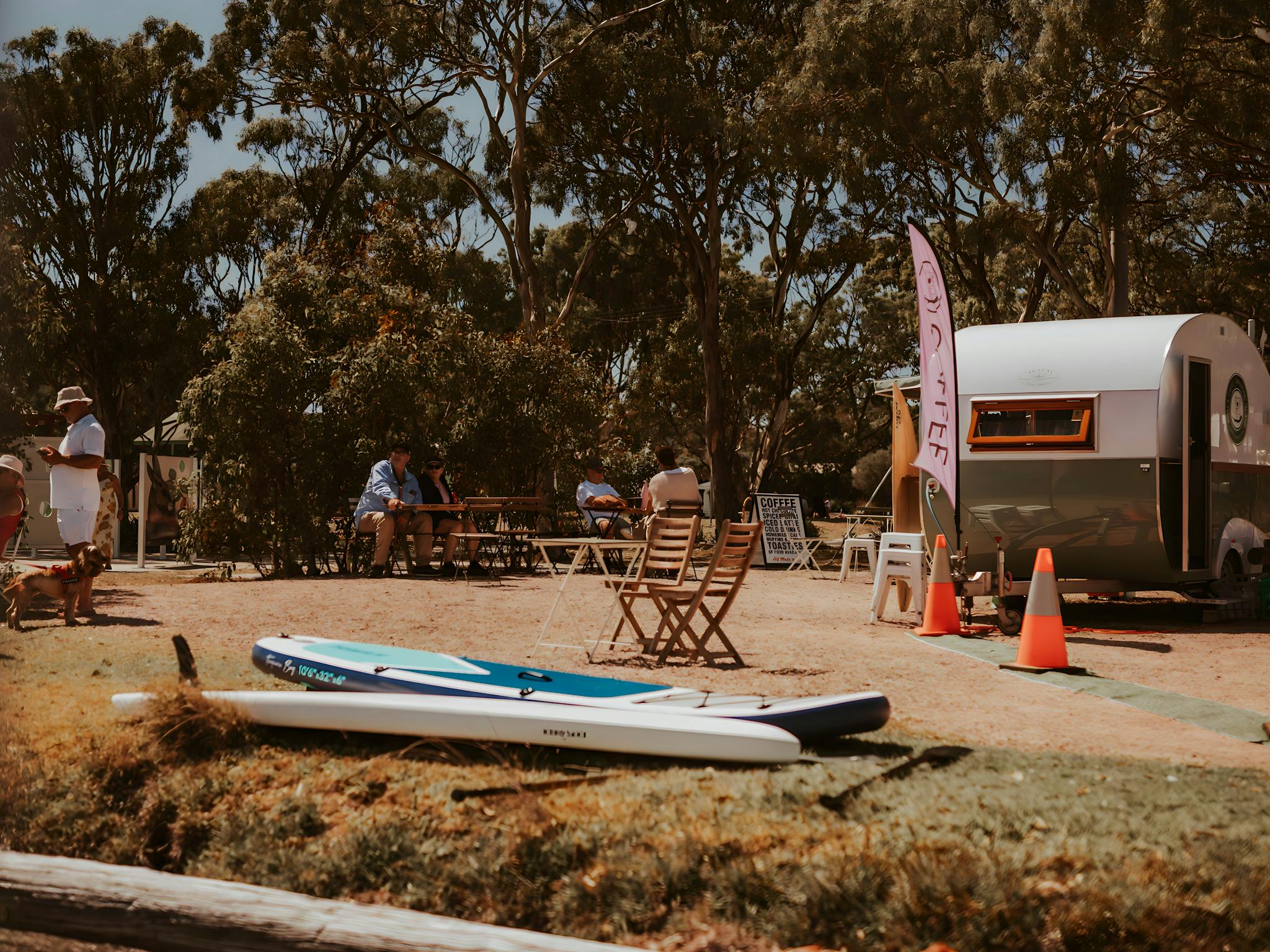 Many of our customers arrive by Paddle Board or Kayak