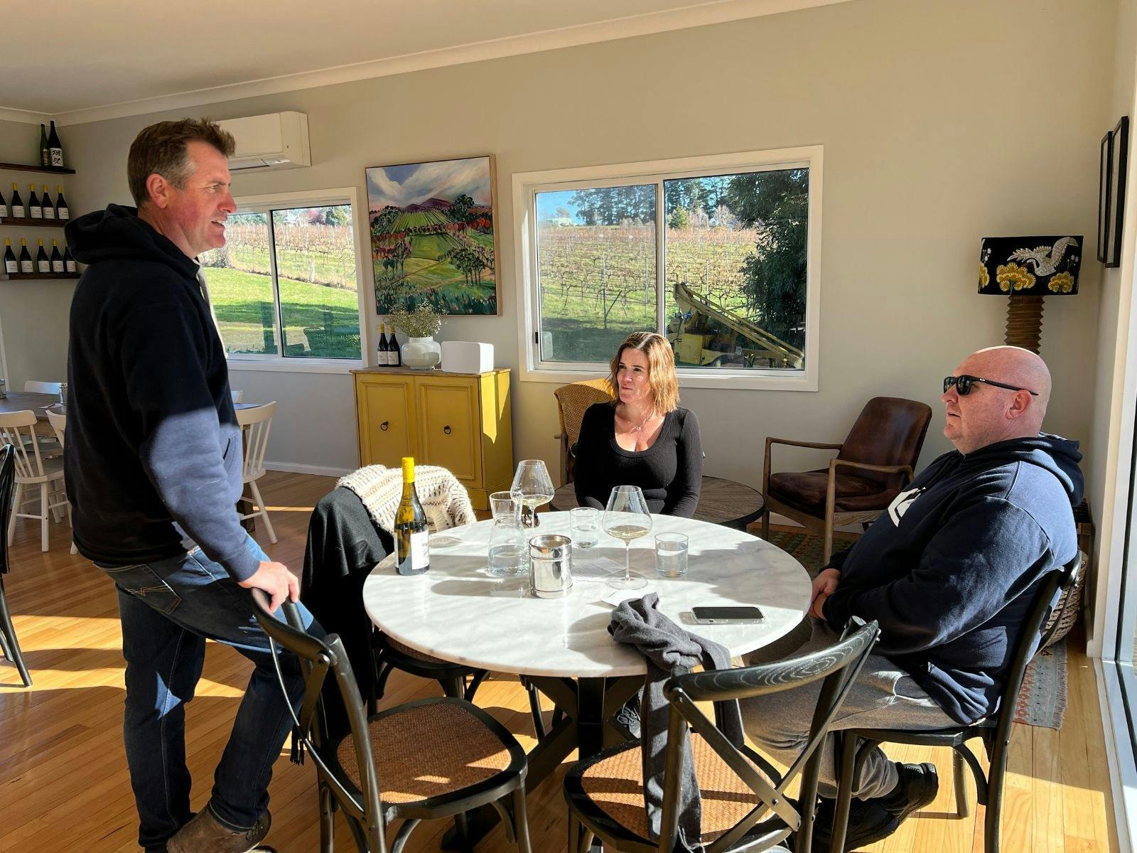 tasting at byrne farm