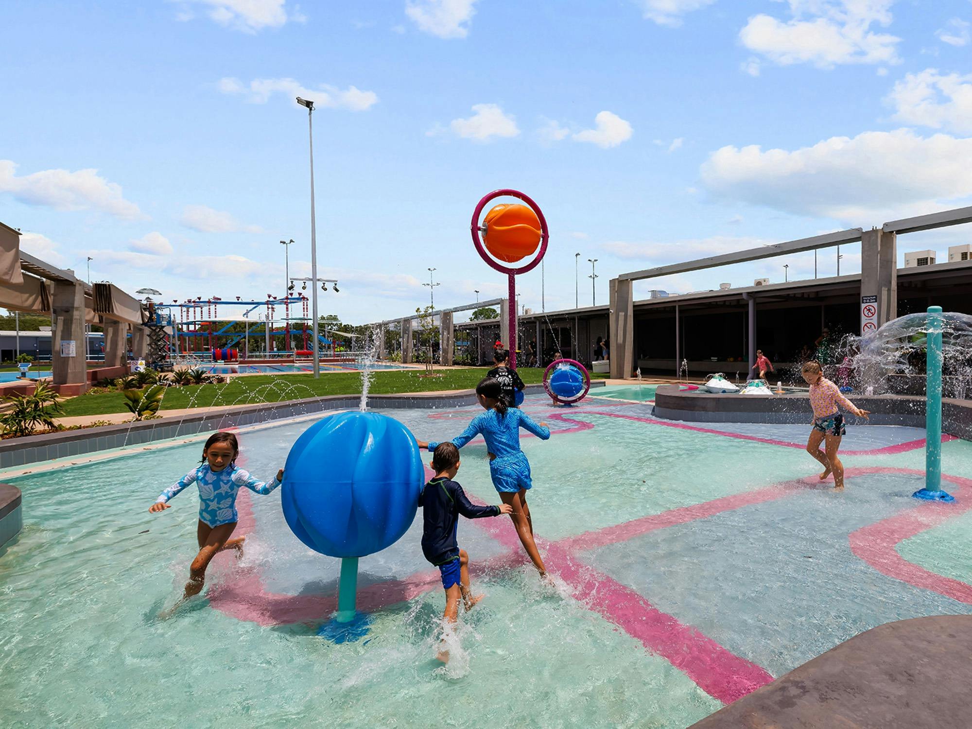 Little ones will have a blast in the fun and activity filled splash zones
