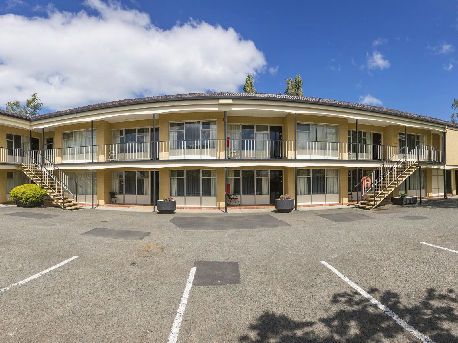 two storey apartment block