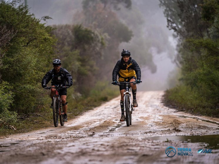 Mountain Biking in the mist