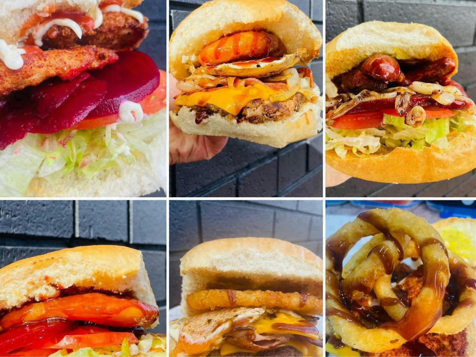 Parkes Takeaway의 맛있는 버거 세트