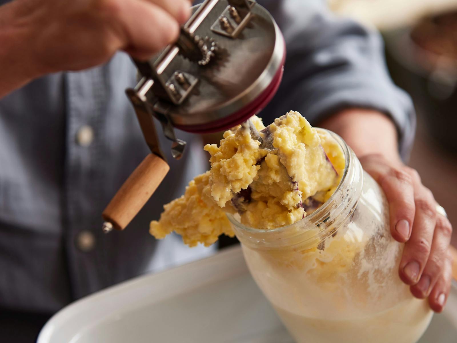 marvel at the churning of cream into your very own butter to take home and enjoy