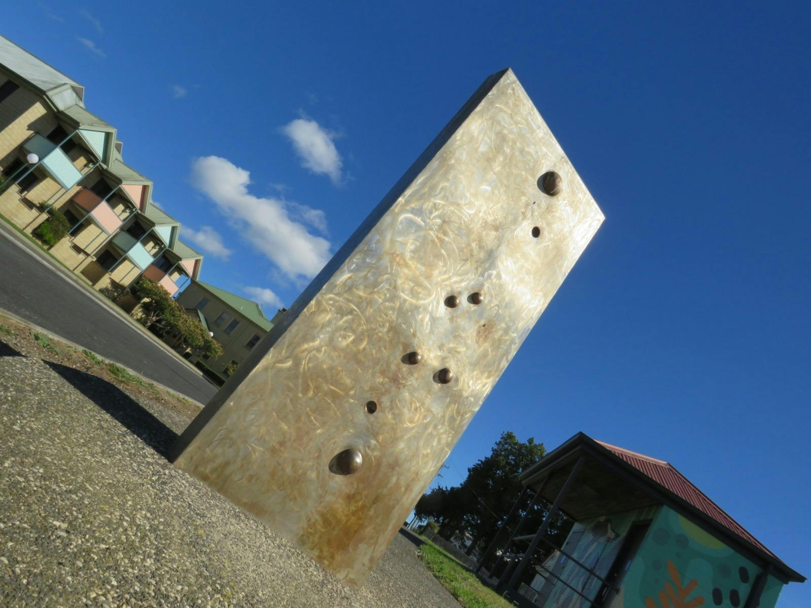 The panel is situated near the  York Cove pontoon