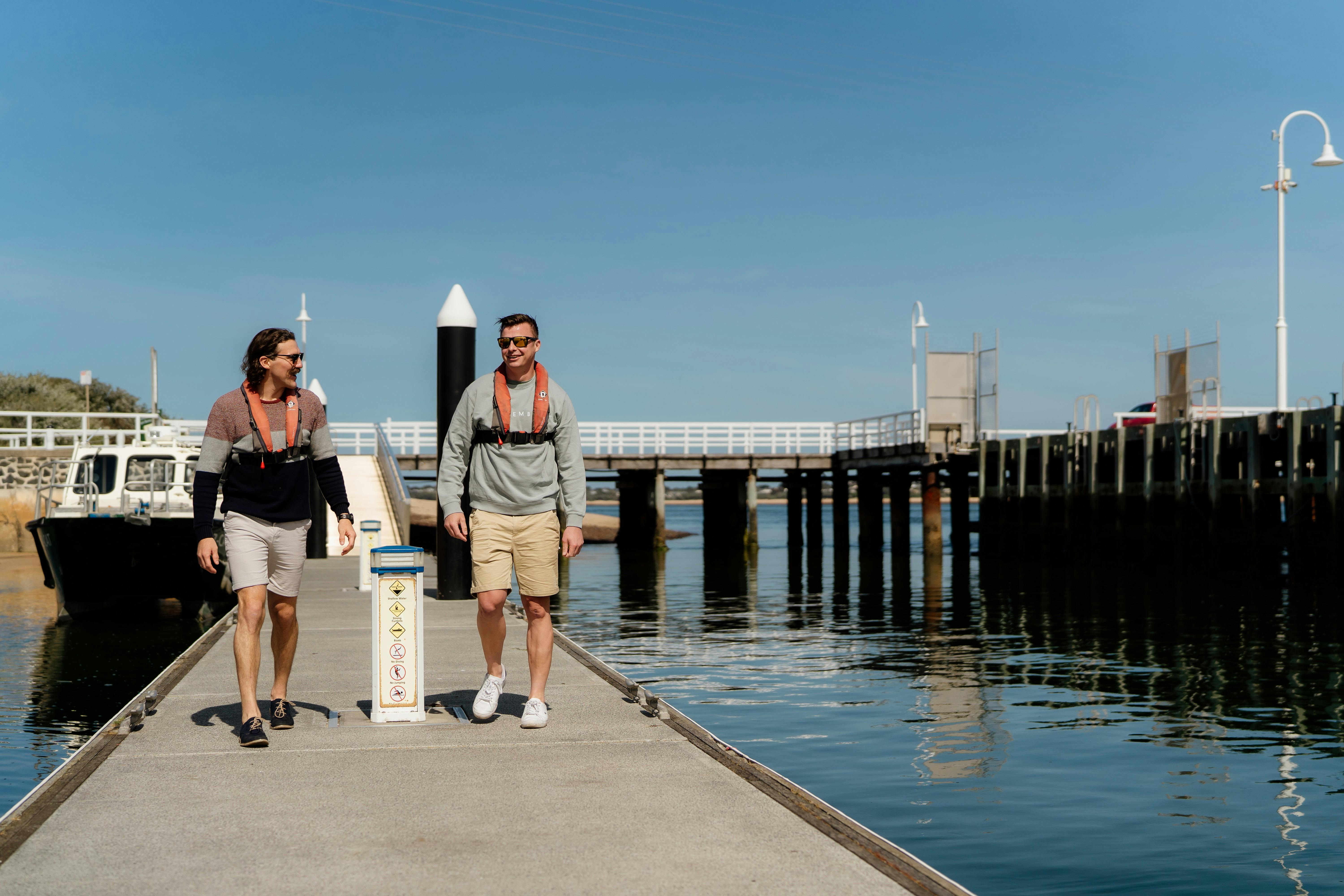 Look out for the stingrays on your walk to our vessels