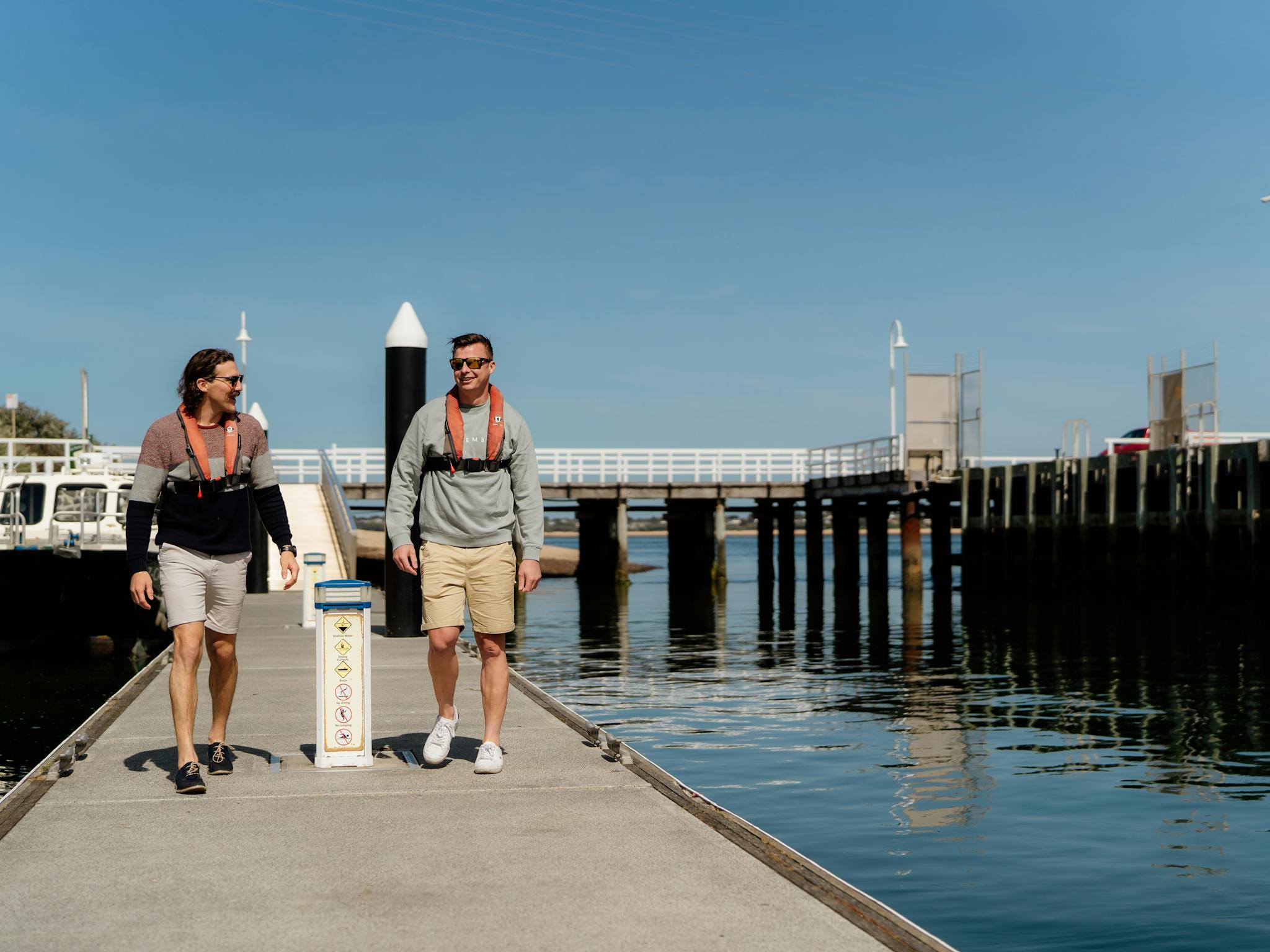 Look out for the stingrays on your walk to our vessels