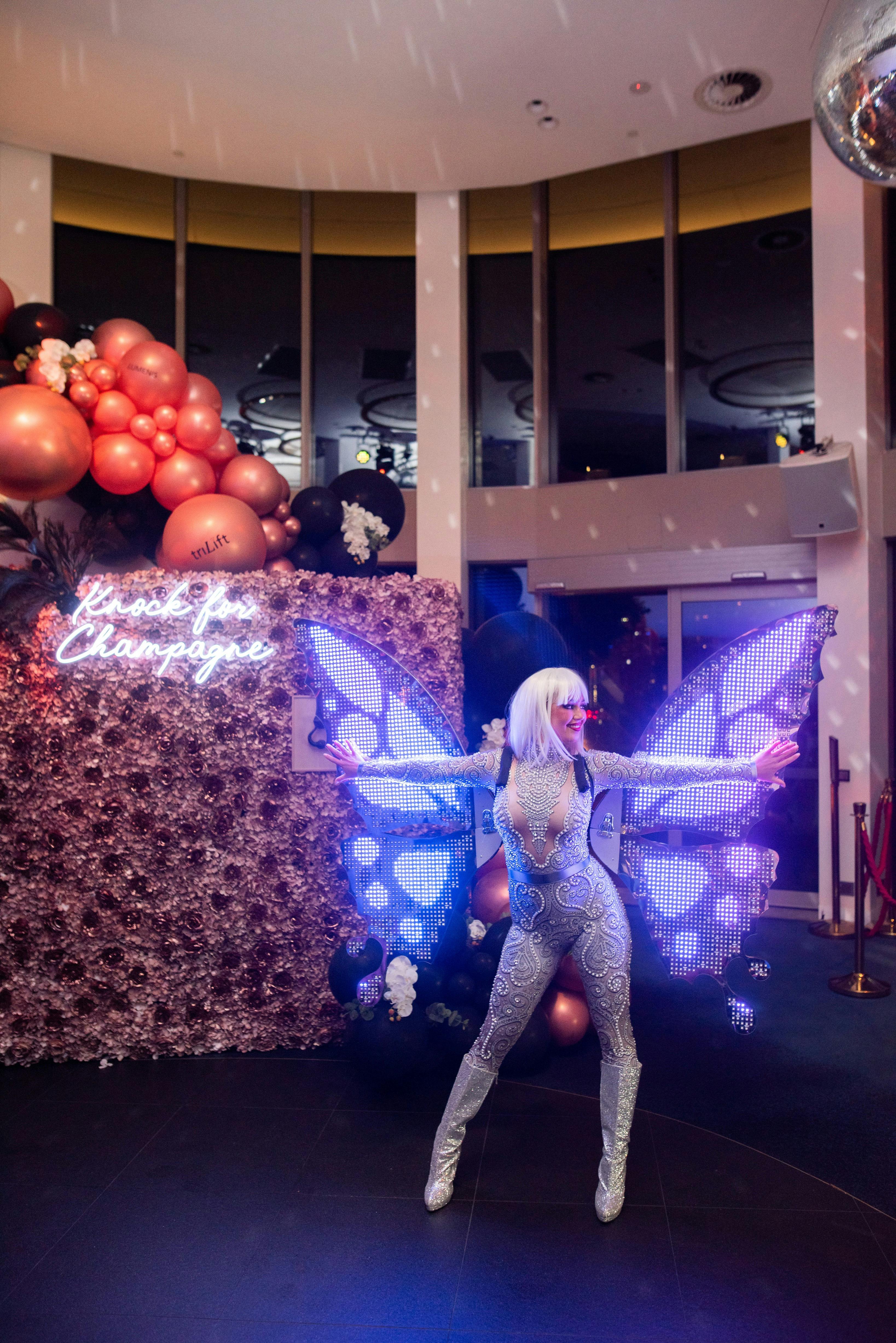 Our LED Spectacular Wings, the only ones in Australia.
