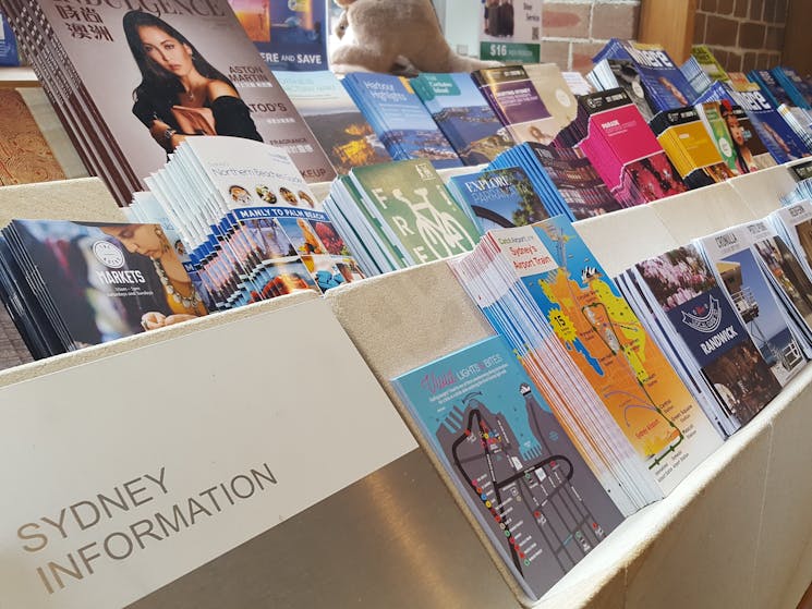 Sydney Visitor Centre brochures