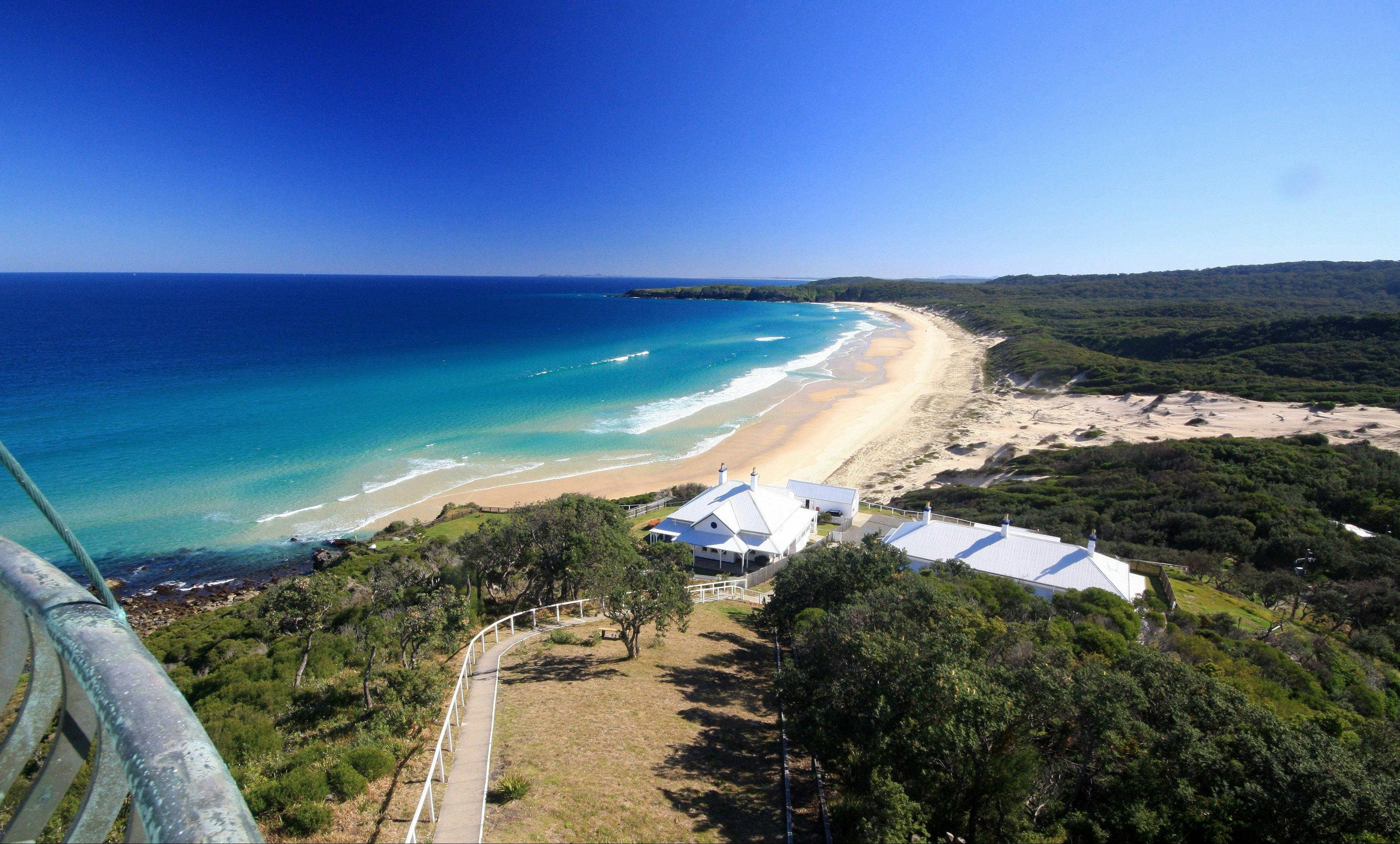 Cottages from lighthouse balcony