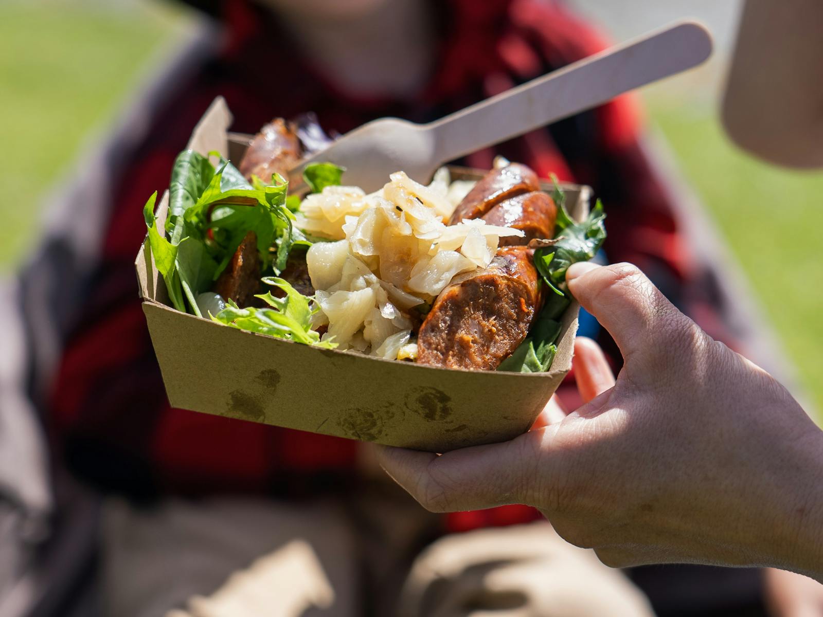 Yummy food at local fresh food market in Wynyard Tasmania
