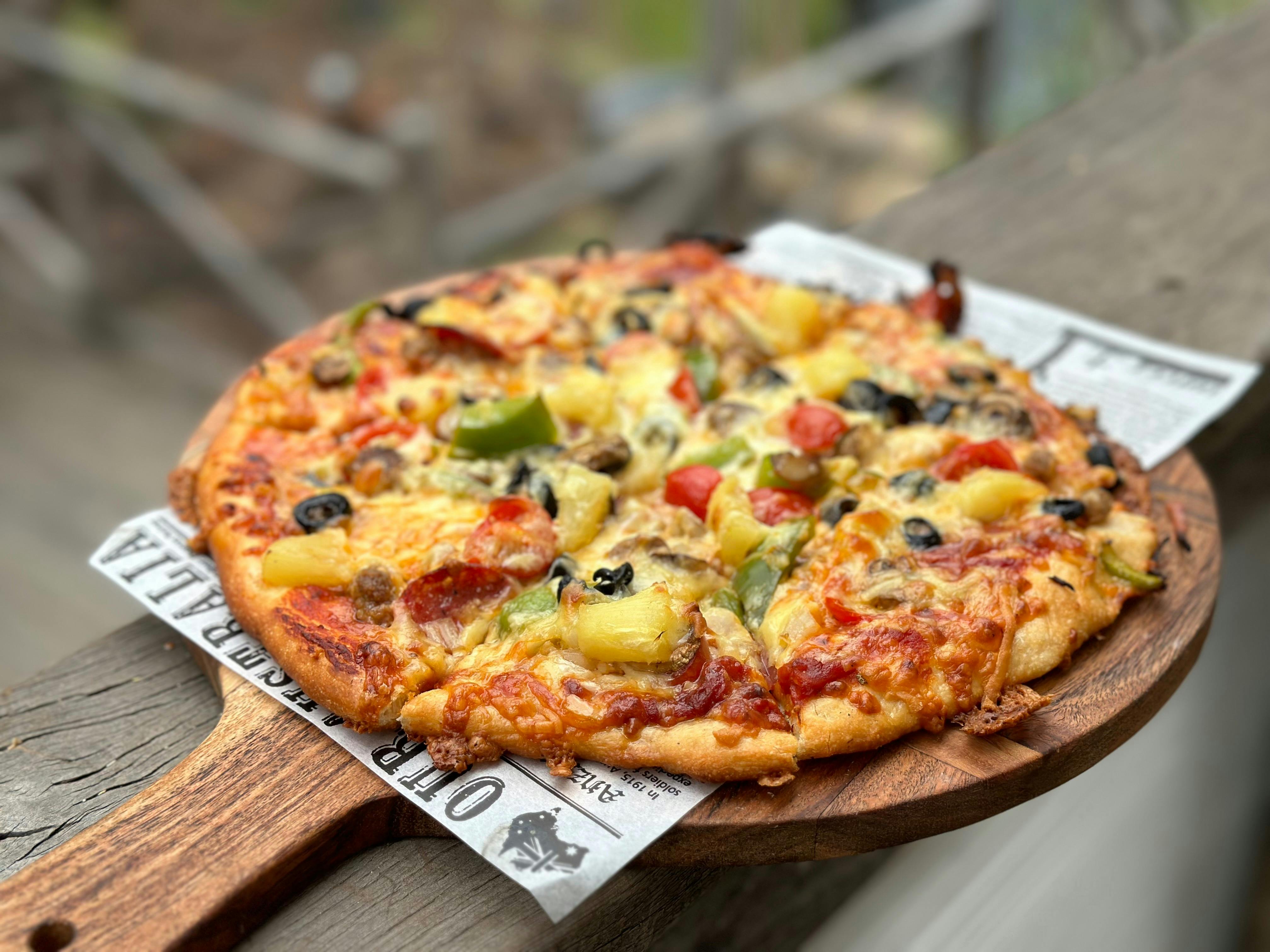Wood fired pizzas