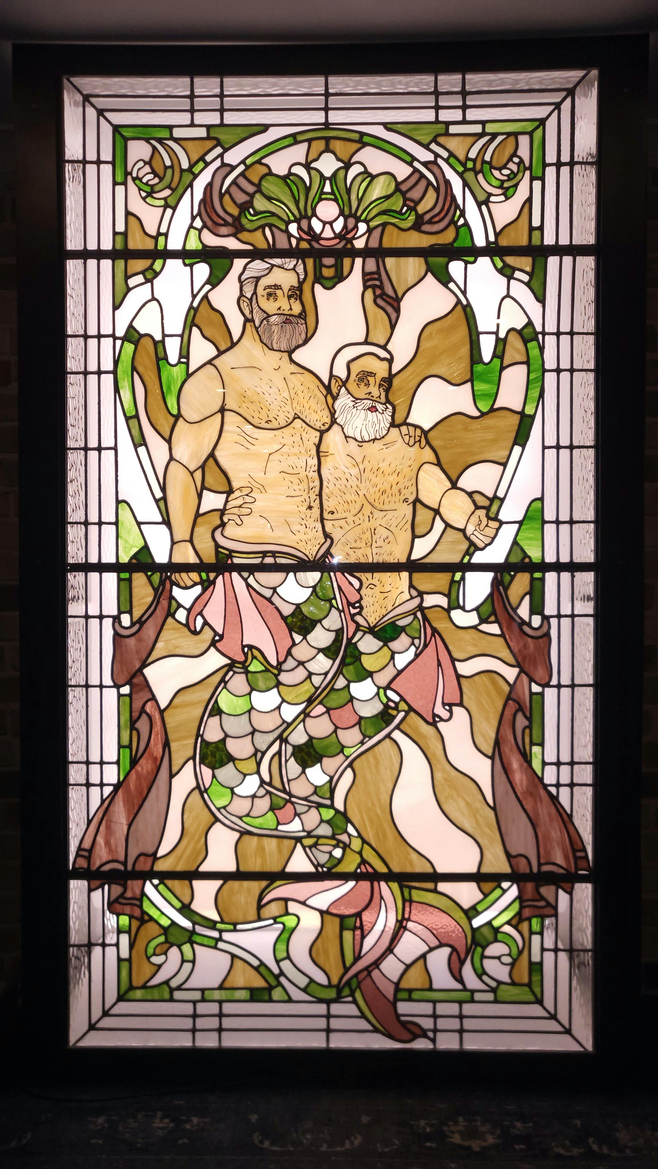 Our Leadlight Mermen