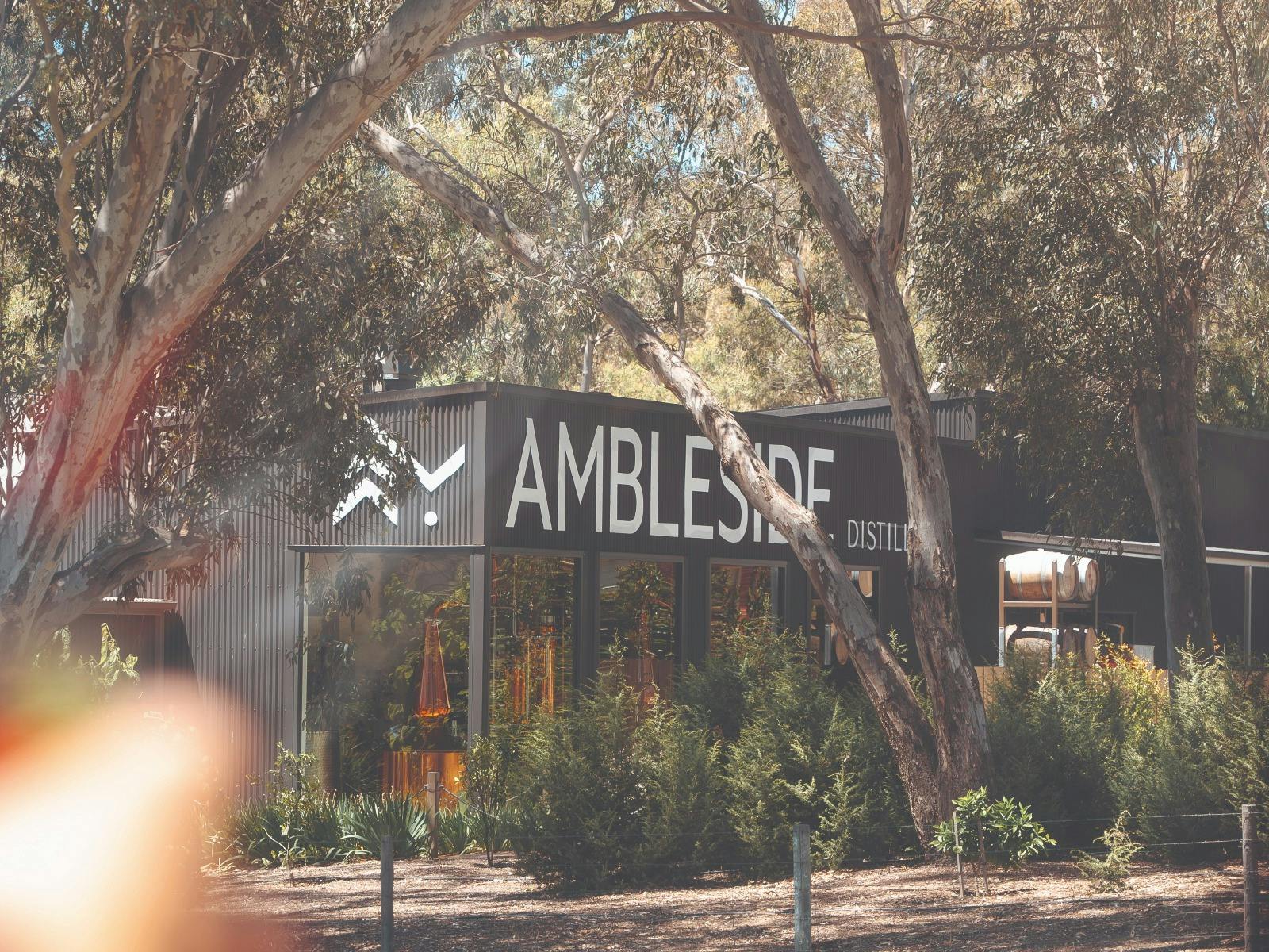 A visual of the exterior of Ambleside Distillers venue